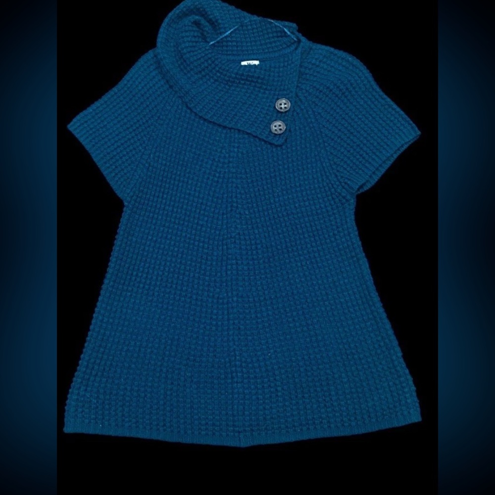 Worthington-Shawl Neck Sweater-Women’s Size: Petite Large-Color: Teal!!